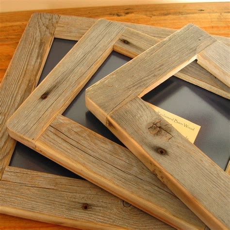 rustic reclaimed wood frames